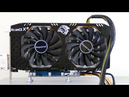 HIS AMD RADEON RX 580 не работают новые вентиляторы после замены