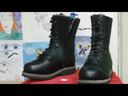 Making super warm Natural winter boots Делаем зимние берцы Сталкер