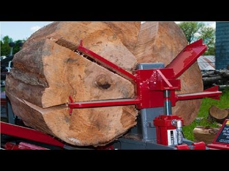 EXTREME Fastest Firewood Processing Machines Largest Wood Cutting Chainsaw Machine