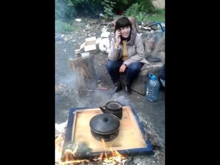 Как отдыхают бомжи