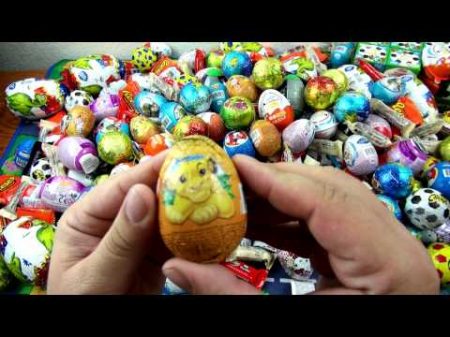 50 Surprise Eggs Unwrapping Kinder Surprise киндер сюрприз