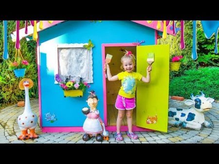 Детский игровой домик своими руками Colorful playhouse for kids