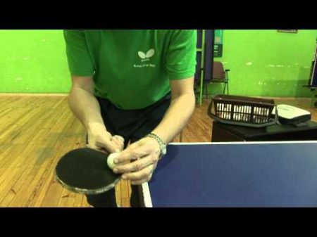 Table Tennis подача с нижним вращением объяснения