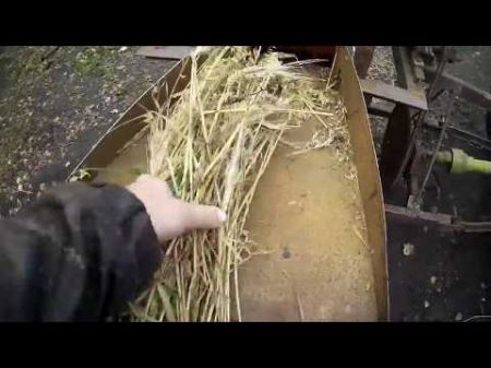 Самодельная зерновая молотилка первый запуск