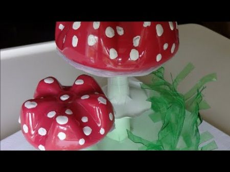 Как Сделать Мухоморы из Пластиковых Бутылок
