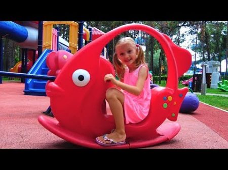 Outdoor Playground for kids Funny Baby Playing Family Fun Play Area Entertainment for children