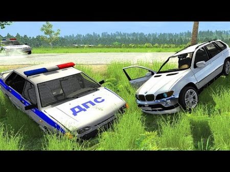 BEAMNG RUSSIA ПОГОНИ ПО РАЗБИТОЙ ДОРОГЕ! УГАР!