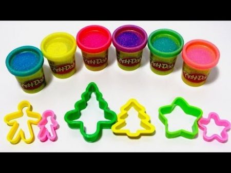 Учим размеры большой и маленький на английском языке с пластилином Play Doh Sparkle