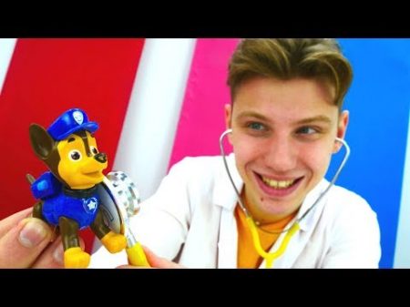 Веселая школа в видео для детей Профессиия доктор с Игрушками