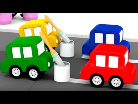Мультики для детей 4 машинки и авария на дороге