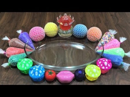 Mixing Stress Balls Floam and Lip Balm into Store Bought Slime! Satisfying Slime Video !