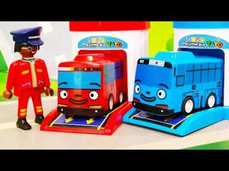 Мультики про машинки Автобус Тайо застрял в болоте Полицейские игрушки машинки спешат на помощь