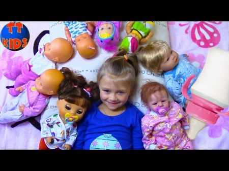 Playing Baby Born Reborn Dolls Играем с Куклами Беби Бон укладываем спать Малышей Видео для детей