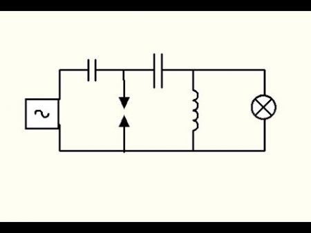 Обратная мощность резонанса схема Теслы