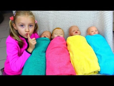 Are you sleeping brother John and more kids video By Polina and baby dolls