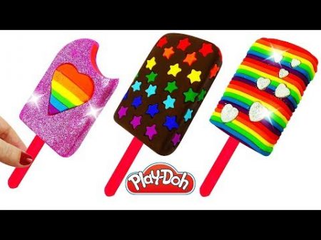 Пластилин Плеи До Лепим мороженое Учим цвета Поделки из пластилина Play Doh Ice Cream Learn Colors