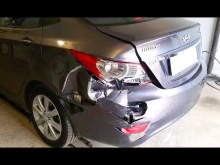 Хундай Солярис Hyundai Accent ремонт кузова в Нижнем Новгороде Auto body repair