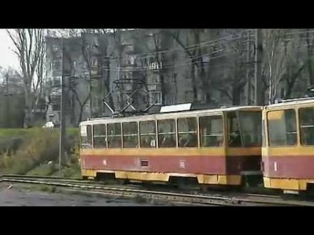 Запорожье трамваи 3 Tatra trams