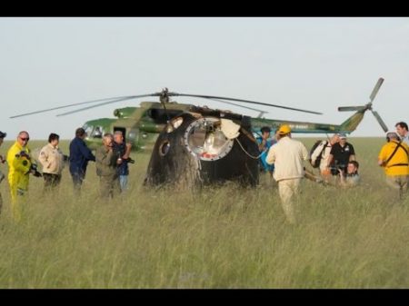 Экипаж ТПК Союз ТМА 15М благополучно вернулся на Землю