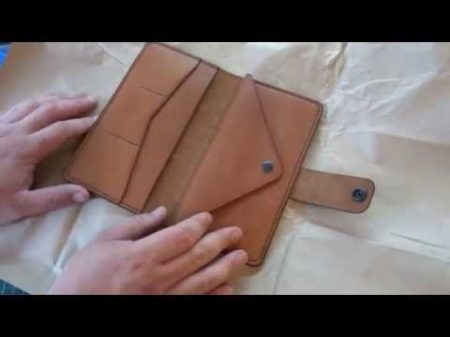 Работа с кожей Кошелек с отделом для мелочи Big boy Making leather wallet
