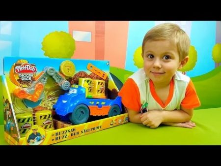 Детский лесовоз Play Doh Играем с Даником в пластилин Плей До Play Doh Diggin Rigs