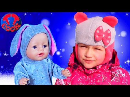 ВЛОГ Ярослава и Кукла Беби Бон На Горке! Катаемся с Большой Снежной Горки Видео для детей