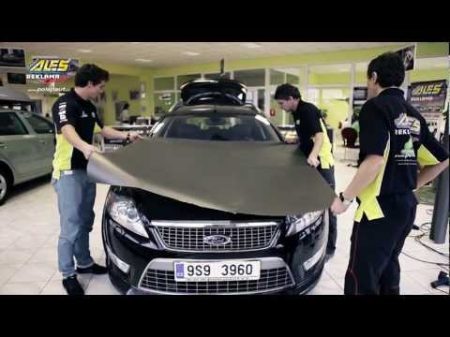 Полная поклейка автомобиля карбоновой пленкой 2012