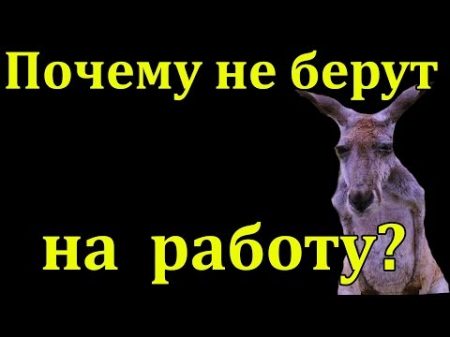 Почему не берут на работу и Как менять правила