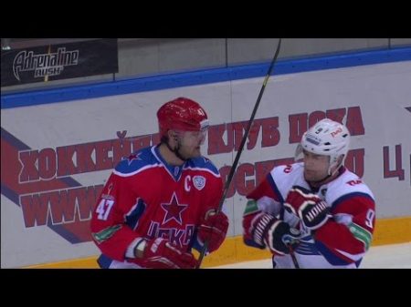 Александр Радулов наносит колющий удар Плэтту Alexander Radulov cheap shot on Geoff Platt