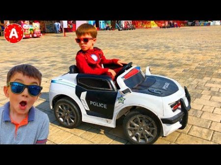 Супергерой Адам на Полицейской Машине Помогает Принцессе Видео для Детеи