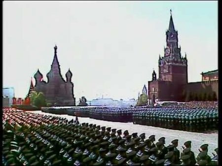 Himno de la URSS Día de la Victoria 1990 Государственный Гимн СССР День Победы 1990