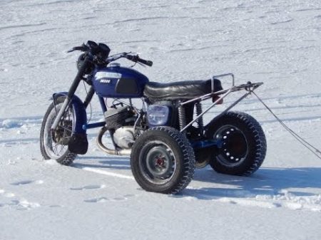 Зимний дрифт 2014 Трицикл на базе ИЖ Юпитер Winter Drift 2014 Tricycle based on IL Jupiter