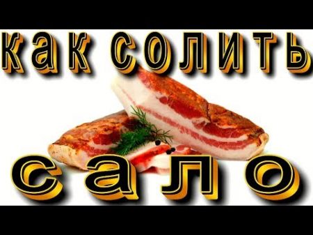 Как правильно солить сало Вкуснее не бывает