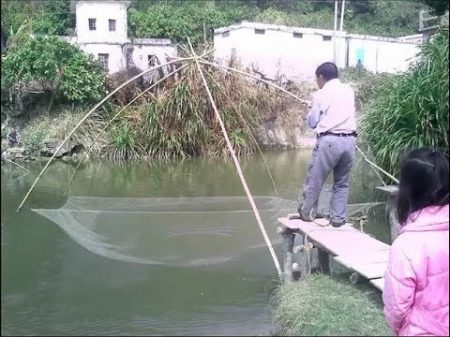 Рыбалка на Сазана подъёмником Пауком в Микро речке