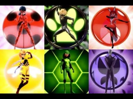 Miraculous Ladybug All Full Transformations With New Heroes Все чудесные преобразовния