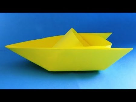 How to make a paper boat that floats Origami boat