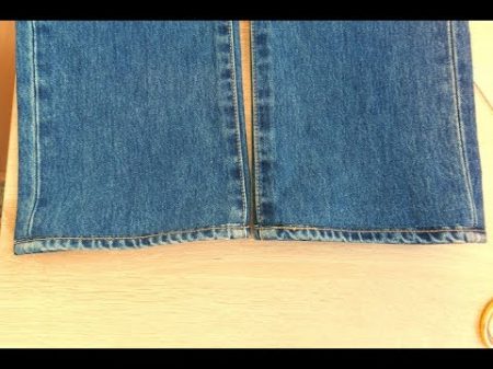 Как укоротить джинсы с сохранением фирменной строчки
