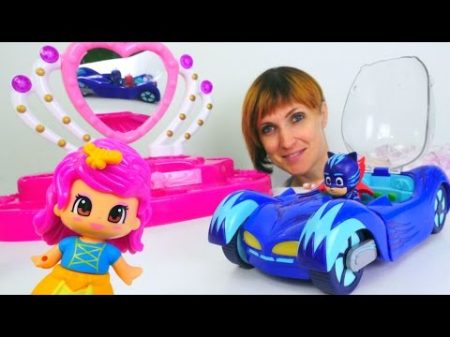 Герои в Масках в садике у Маши Игры с игрушками в магазин